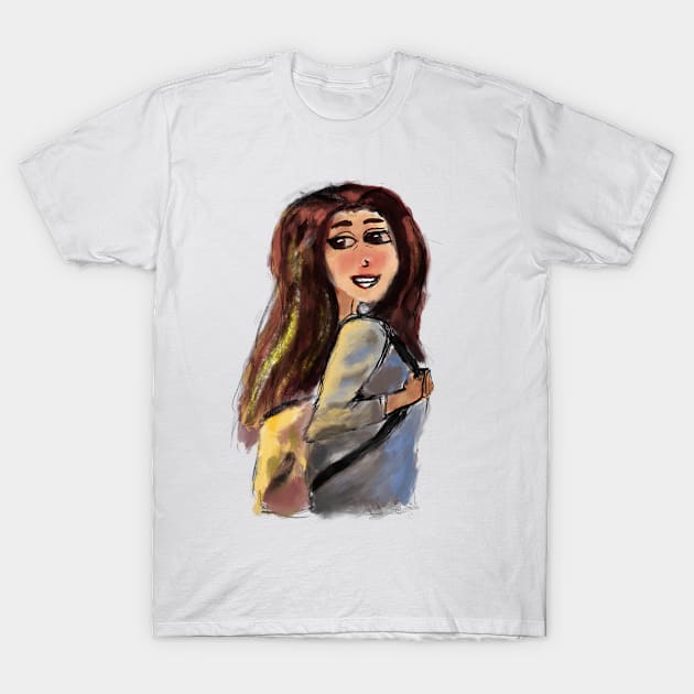 Cute Girl T-Shirt by Joker & Angel